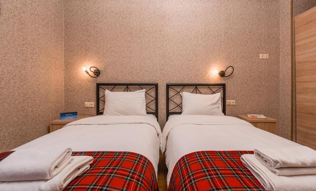 Postel nebo postele na pokoji v ubytování Hotel at Gomi 19