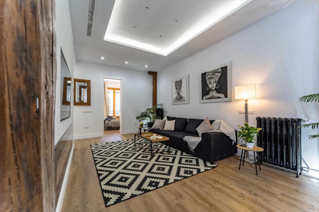 Posezení v ubytování Exclusive Luxury Apartment in Central Madrid