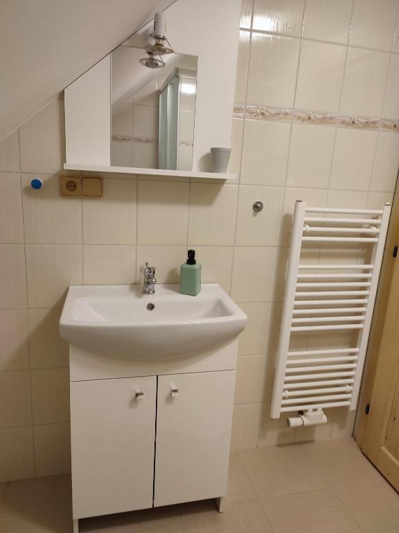 Koupelna v ubytování Ubytování Niki