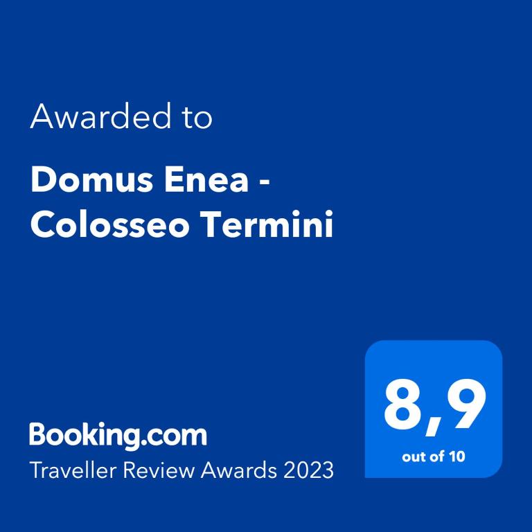 Certificato, attestato, insegna o altro documento esposto da Domus Enea - Colosseo Termini