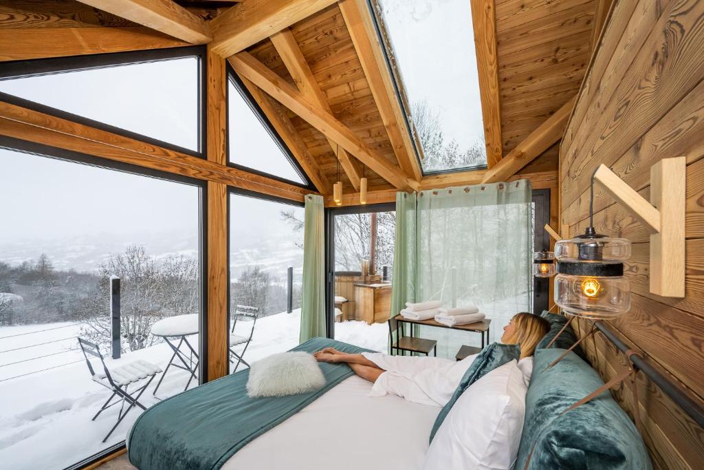 Les chalets d'Éléna v zimě