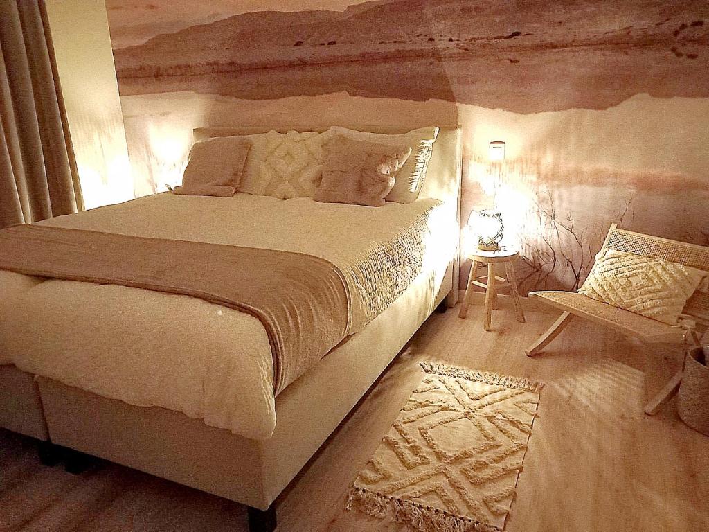 Postel nebo postele na pokoji v ubytování Vakantiewoning De Gavers