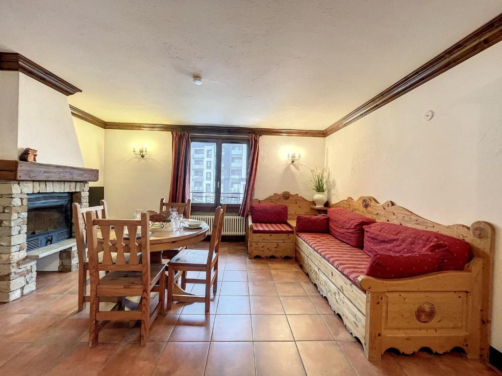 Χώρος καθιστικού στο Appartement cosy au centre de Chamonix avec parking - FR-1-507-42