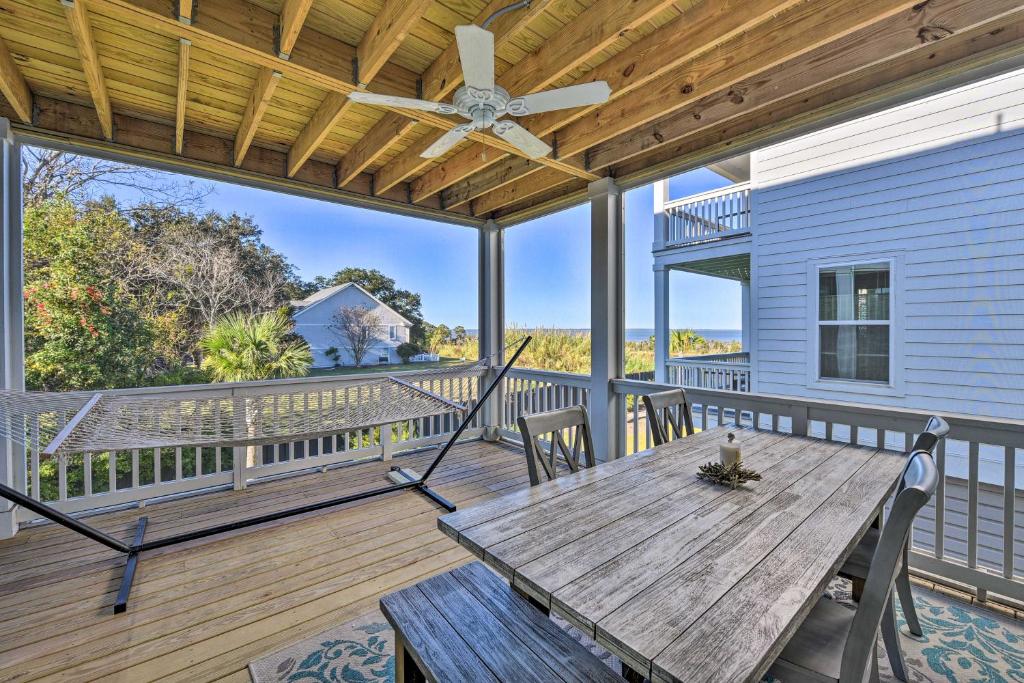 View of 3 Decks and Water Views Breezy Home in Hilton Head, Hilton Head Island ...