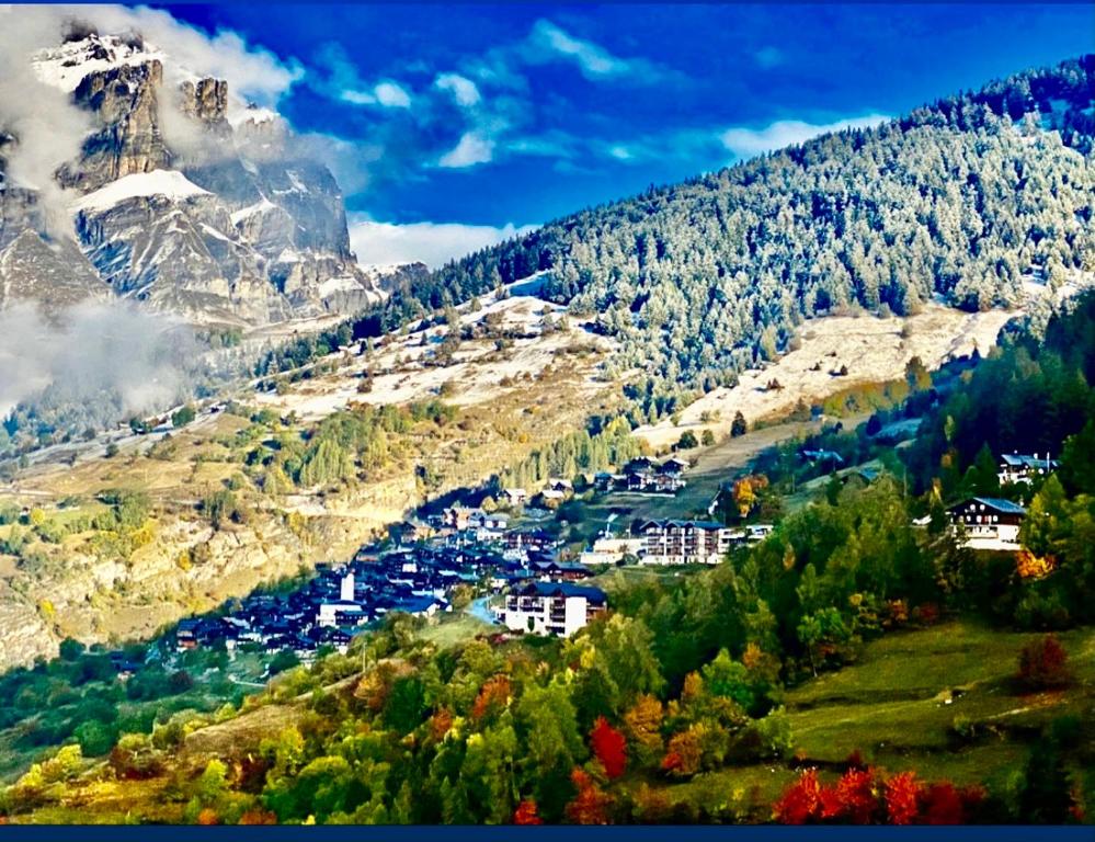 Gemütliche sonnige Wohnung Bergpanoramasicht, Albinen Prezzi