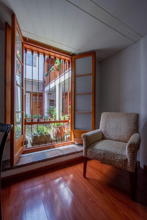 Zona de estar de Apartaestudios La Candelaria