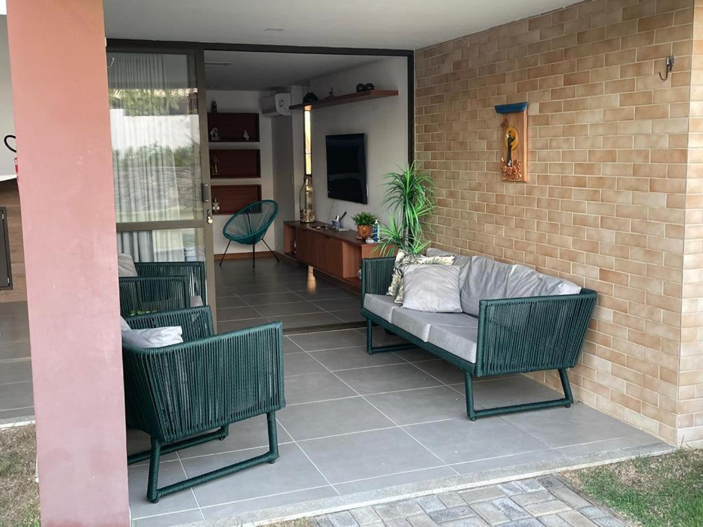 Posezení v ubytování Ondas de Itacimirim, o paraíso é aqui! Pé na areia