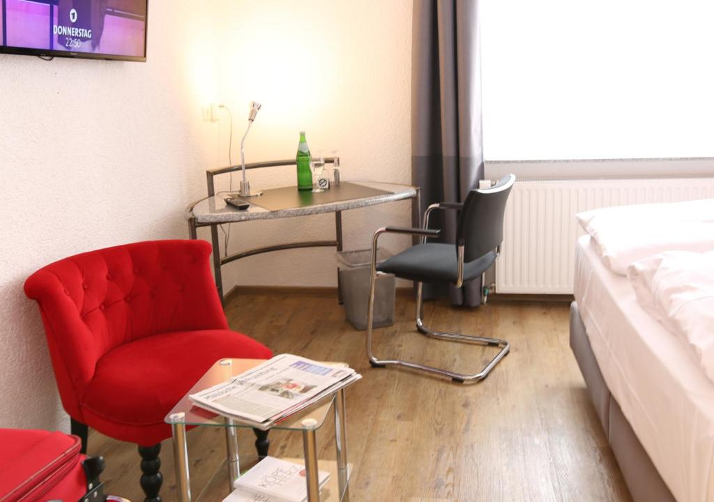 Postel nebo postele na pokoji v ubytování Hotel Rosenhof GmbH