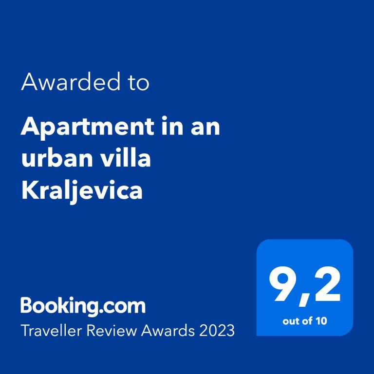 Certifikát, hodnocení, plakát nebo jiný dokument vystavený v ubytování Apartment in an urban villa Kraljevica