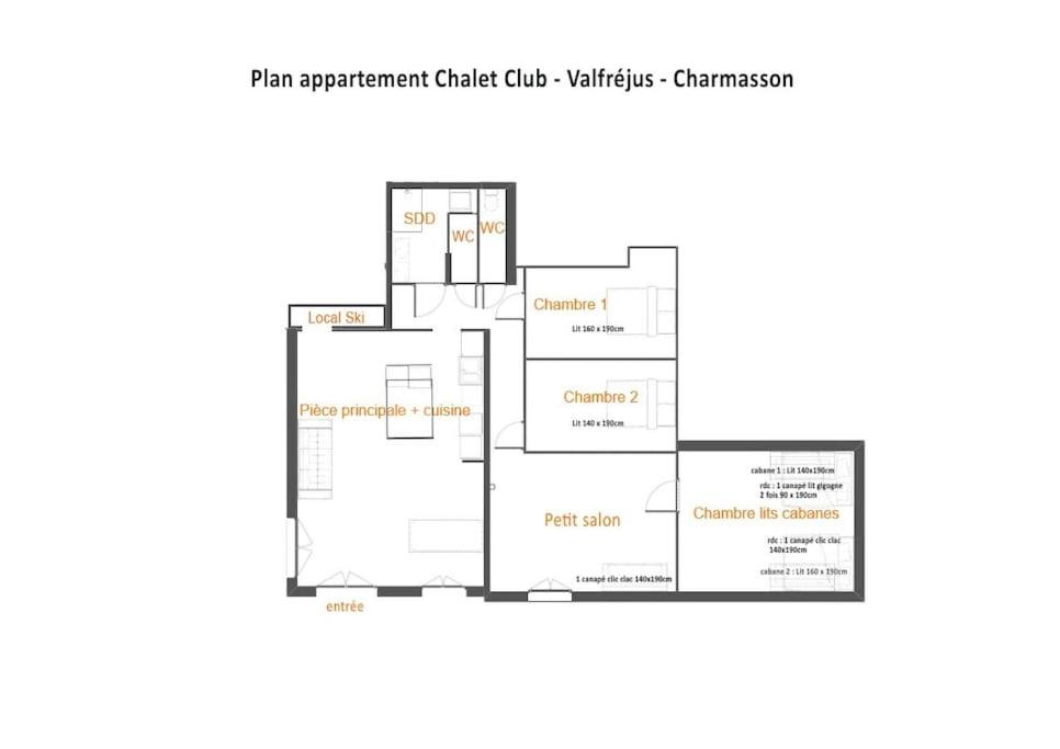 Fotografia z galérie ubytovania Appartement Valfréjus 8 /10 personnes au pied des pistes v destinácii Modane