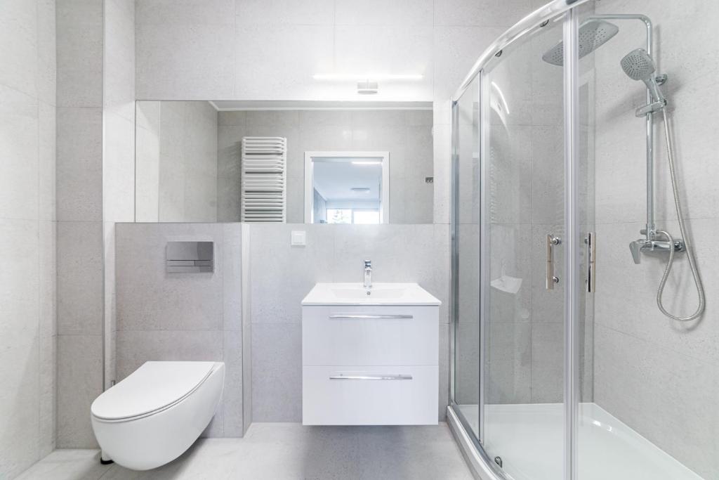 Koupelna v ubytování Balticus Apartamenty Standard Promenada Gwiazd 14
