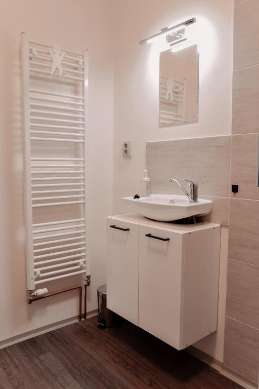 Koupelna v ubytování Apartmány Centrum