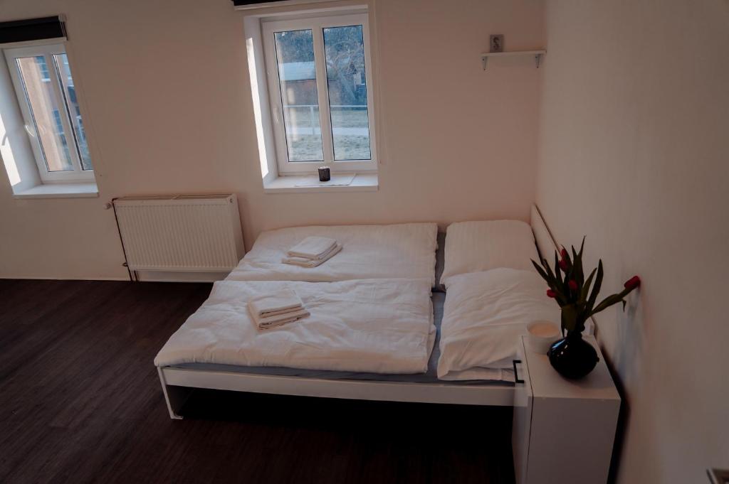 Postel nebo postele na pokoji v ubytování Apartmány Centrum