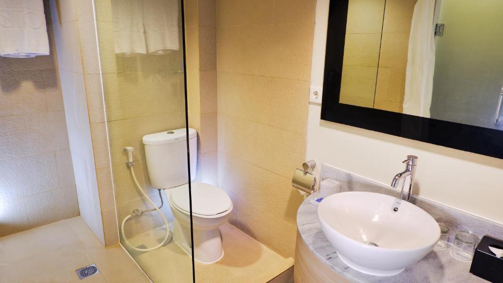 Koupelna v ubytování ASTON Pluit Hotel & Residence