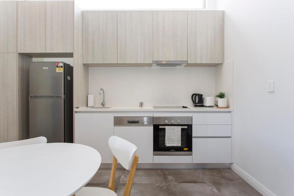 Køkken eller tekøkken på Stirling Apartment 3- Modern Central Apartment