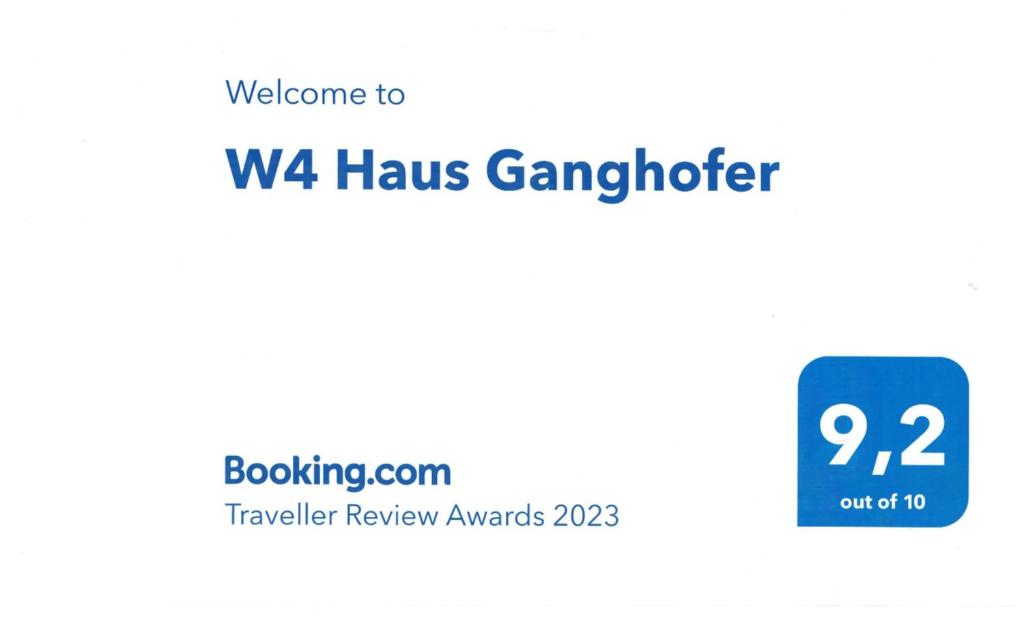 Certifikát, ocenenie alebo iný dokument vystavený v ubytovaní W4 Haus Ganghofer