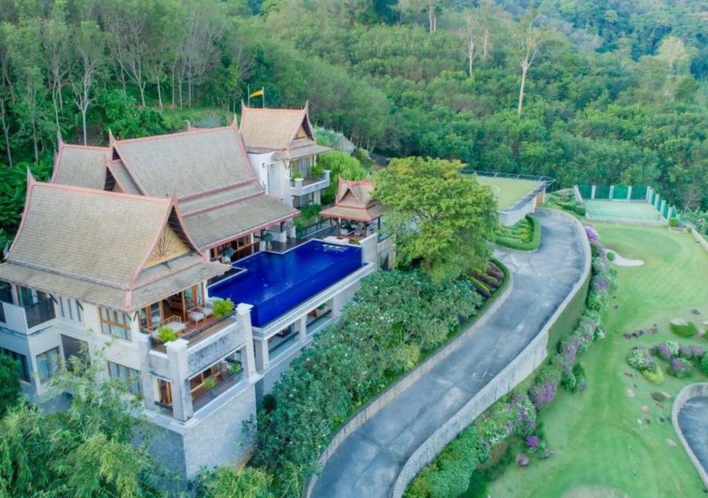 Letecký snímek ubytování Stone Mountain Luxury Villa