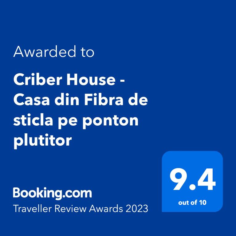 Criber House - Casa din Fibra de sticla pe ponton plutitor