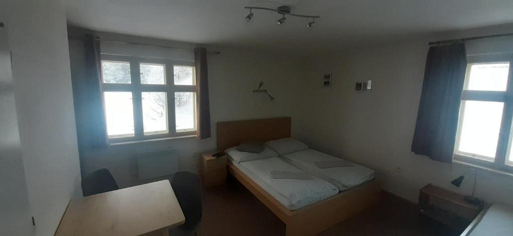 Postel nebo postele na pokoji v ubytování Vila Martin