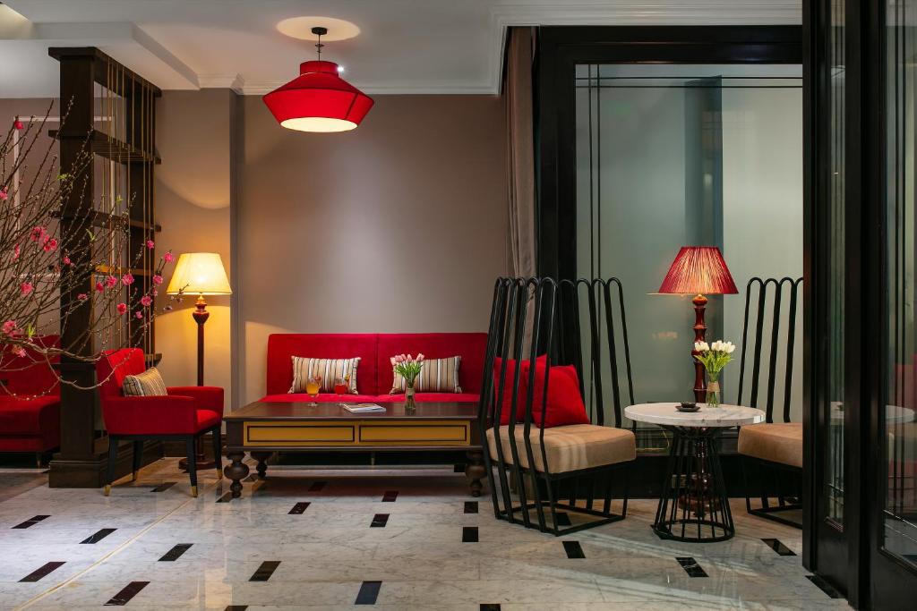 Posezení v ubytování Hanoi Lion Boutique Hotel & Spa