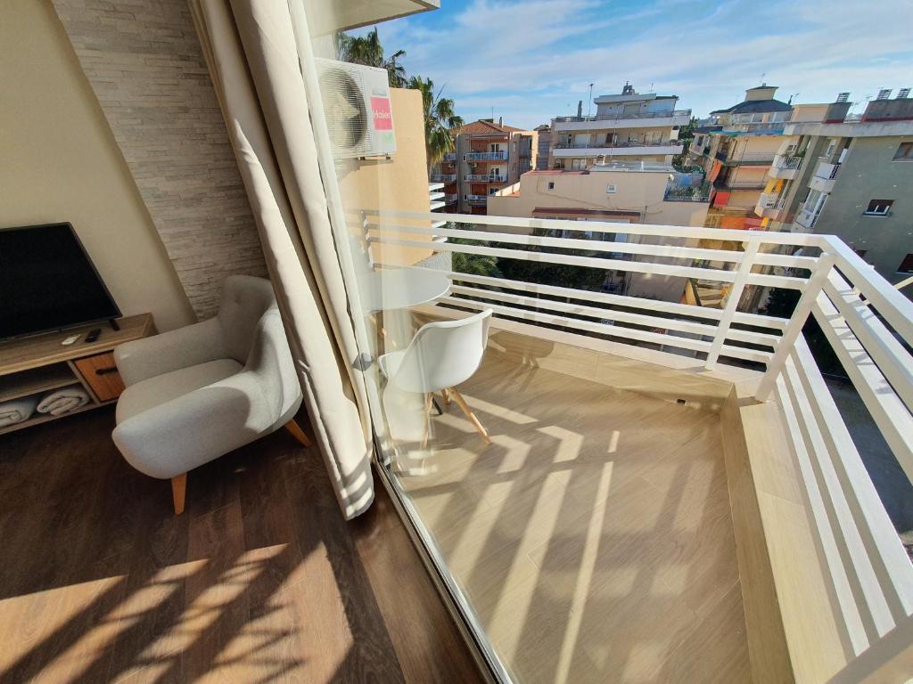 Balkón nebo terasa v ubytování Piso familiar Salou