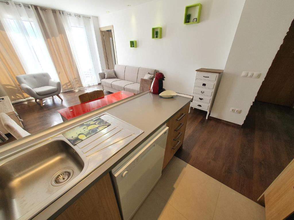 Kuchyň nebo kuchyňský kout v ubytování Piso familiar Salou