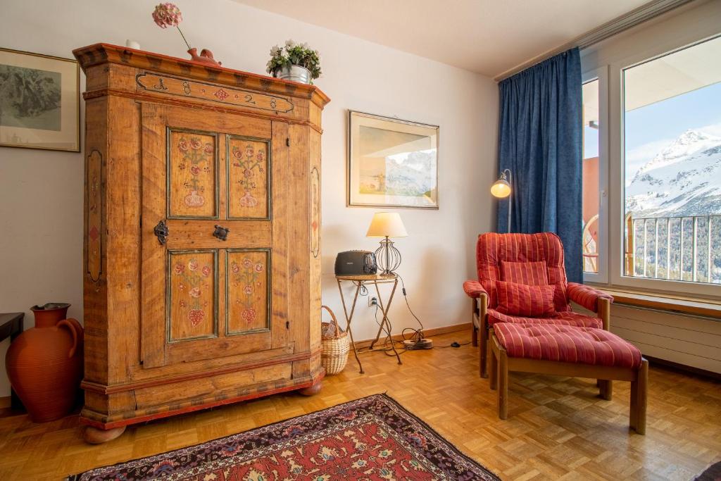 Nespecifikovaný výhled na hory nebo výhled na hory při pohledu z apartmánu