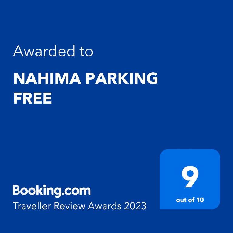 Certifikát, ocenenie alebo iný dokument vystavený v ubytovaní NAHIMA PARKING FREE