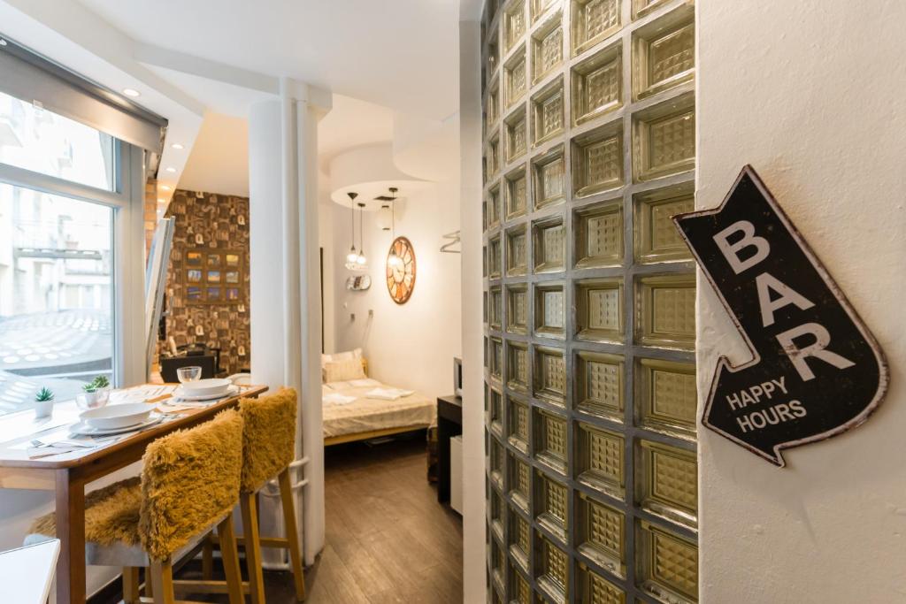 Posteľ alebo postele v izbe v ubytovaní Cheerful studio Budapest downtown