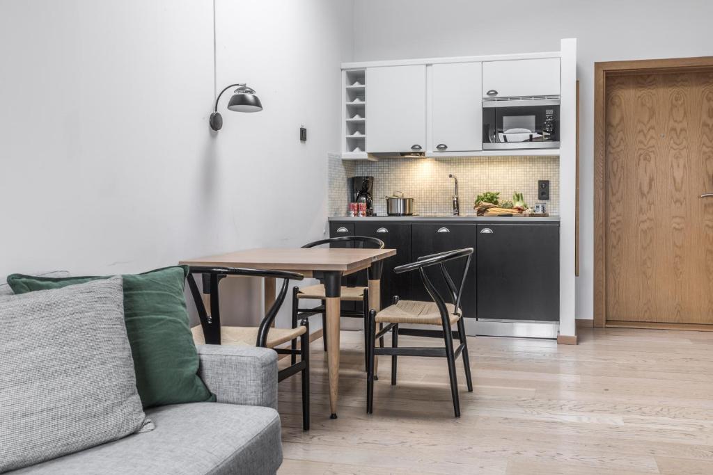 Η κουζίνα ή μικρή κουζίνα στο The More Hotel Lund