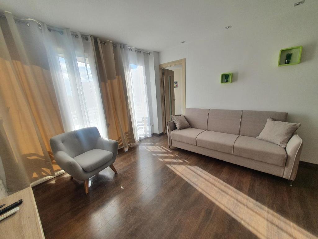 Posezení v ubytování Piso familiar Salou