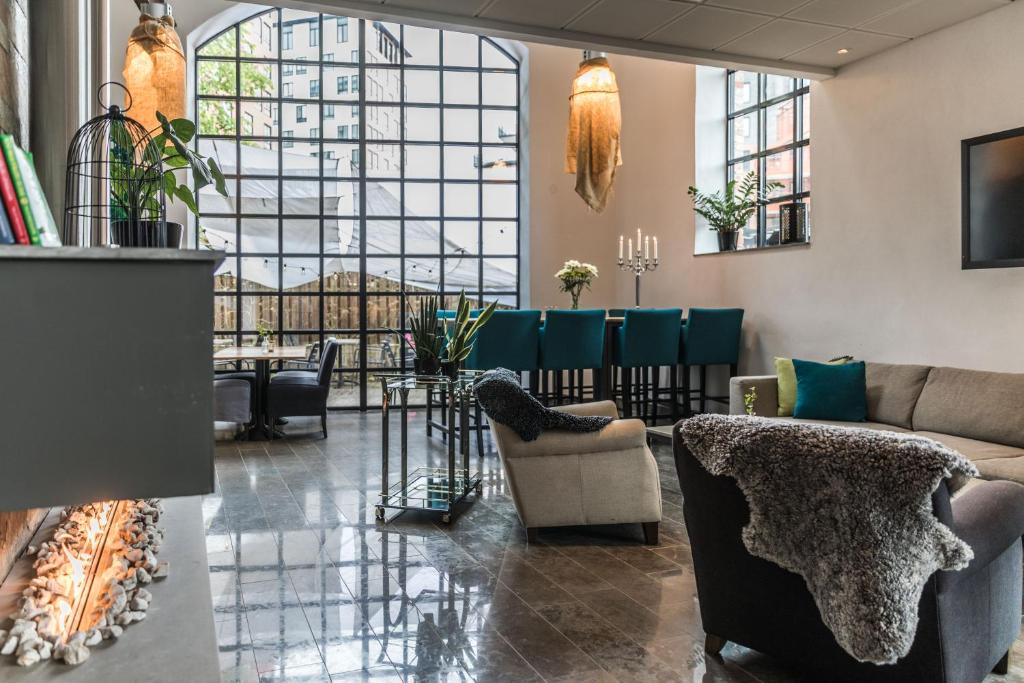 Χώρος καθιστικού στο The More Hotel Lund