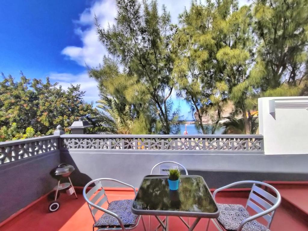 Balkón nebo terasa v ubytování Casita de la Playa, La Aldea de San Nicolás