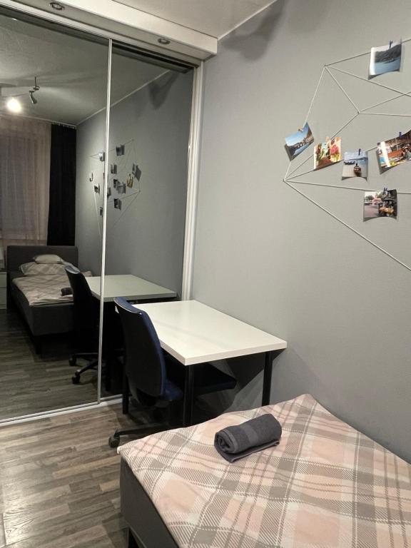 Posteľ alebo postele v izbe v ubytovaní Apartament Gospodarcza