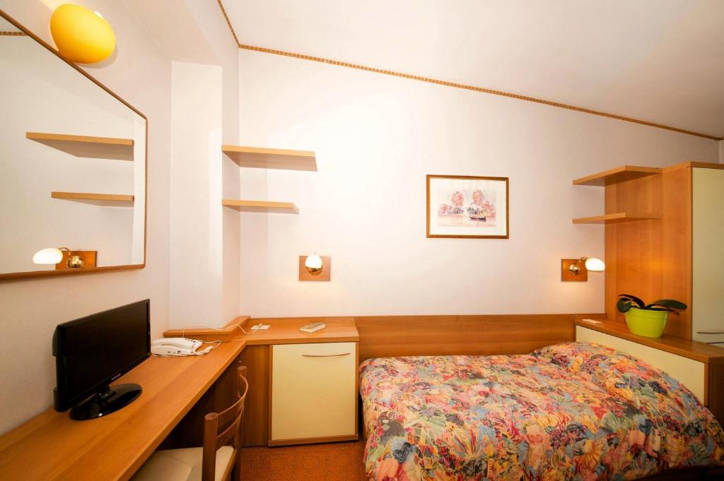 TV a/nebo společenská místnost v ubytování Albergo Ponte di Nava