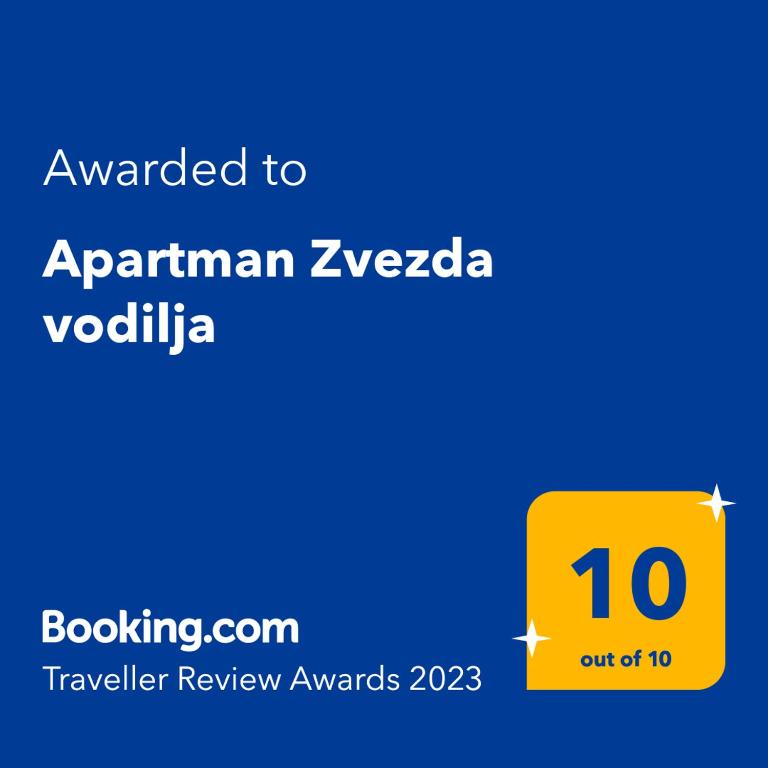 Apartman Zvezda vodilja的證明、獎勵、獎狀或其他證書