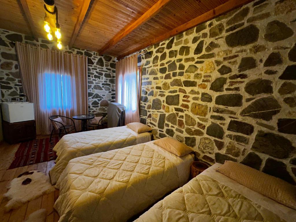 Postel nebo postele na pokoji v ubytování Ballkon Turi