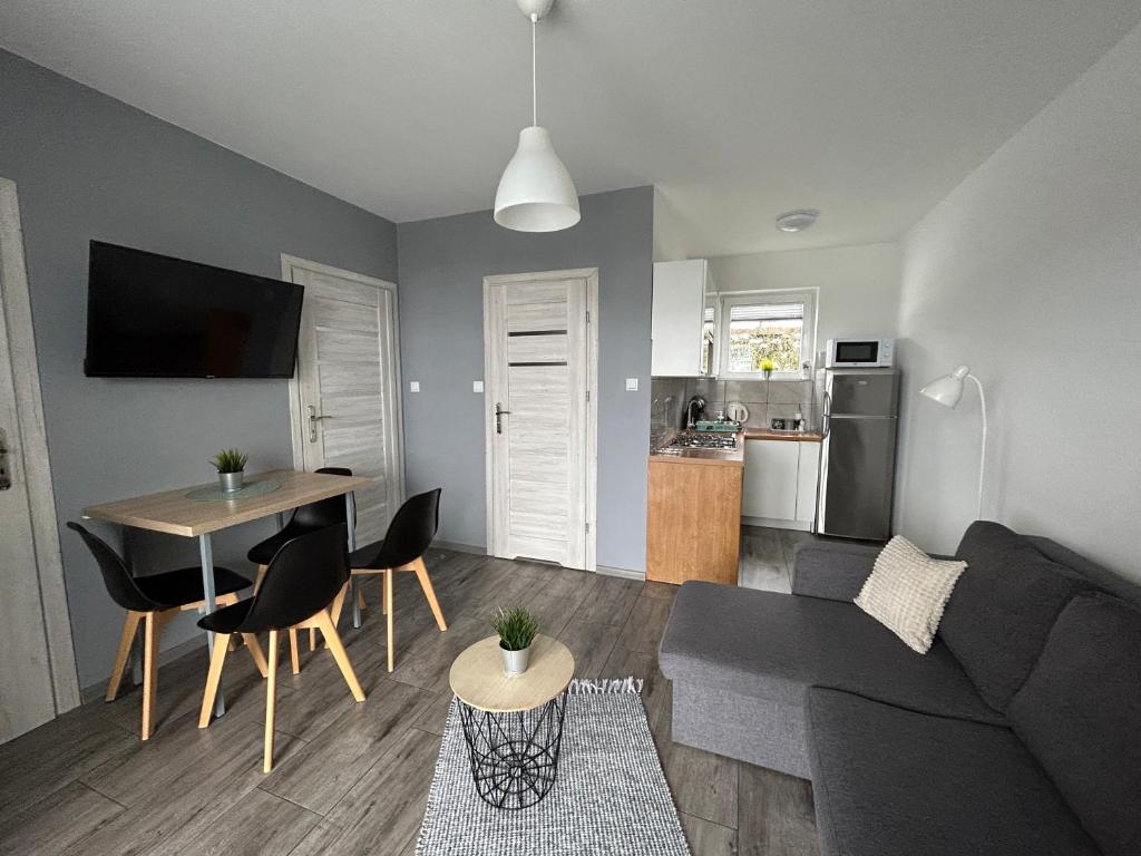 Kuchyň nebo kuchyňský kout v ubytování Amaretto Apartamenty Solina - balia z jacuzzi i sauna