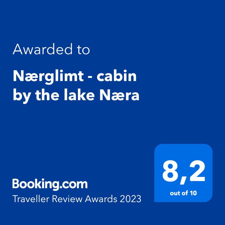 Certifikát, hodnocení, plakát nebo jiný dokument vystavený v ubytování Nærglimt - cabin by the lake Næra