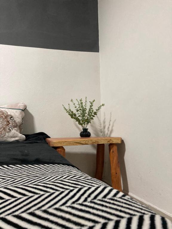 Postel nebo postele na pokoji v ubytování Depa wifi en corredor de balnearios