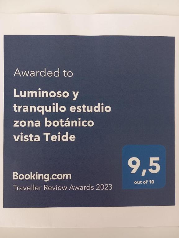 Certifikát, ocenenie alebo iný dokument vystavený v ubytovaní Luminoso y tranquilo estudio zona Botánico