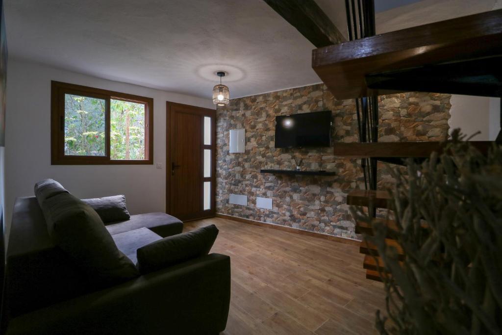 TV a/nebo společenská místnost v ubytování Valley views apartment in Agaete