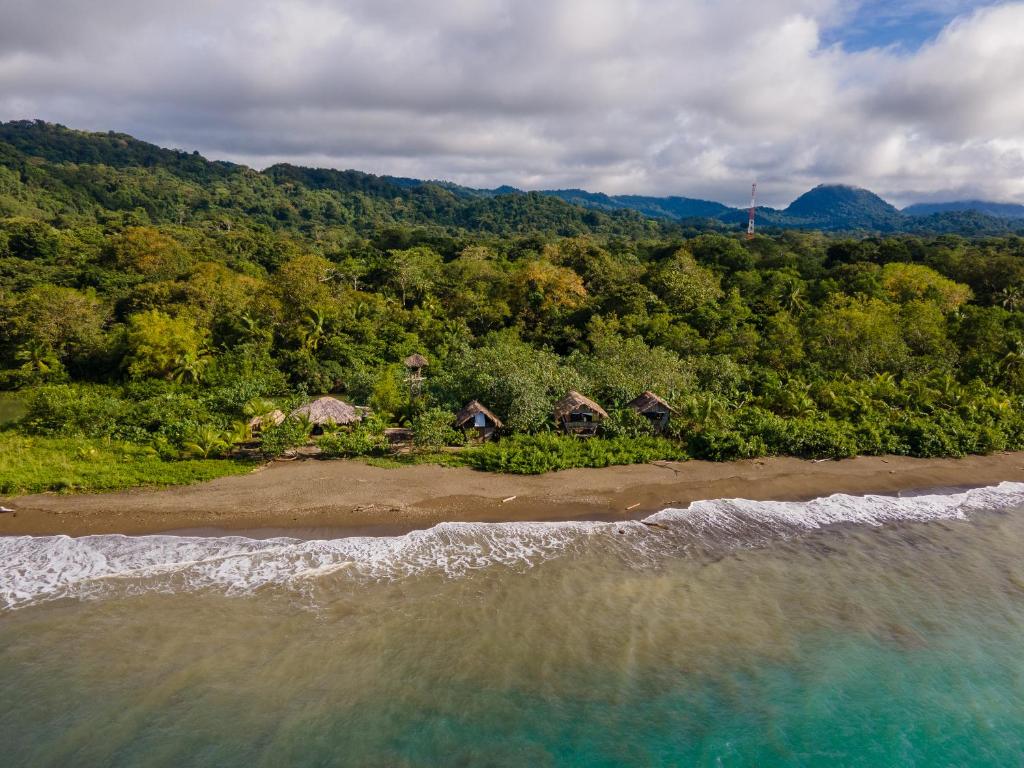 Landskap semula jadi dekat dengan lodge