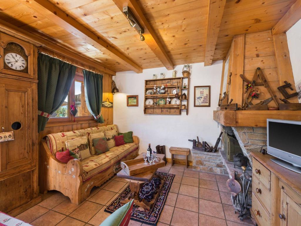 Prostor za sedenje u objektu Appartement Megève, 5 pièces, 8 personnes - FR-1-453-11