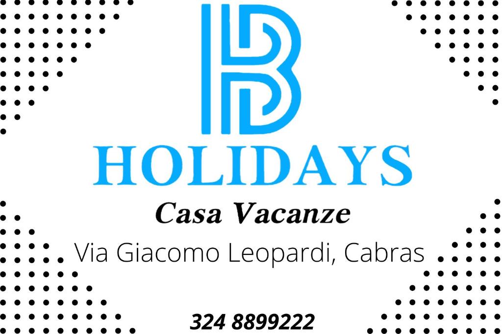 a logo for the holidays casa verona verona leopard cafe at B Holidays Casa Vacanze in Càbras