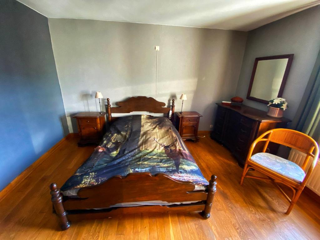 Postel nebo postele na pokoji v ubytování Maison Maissin