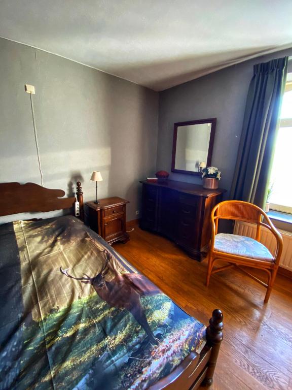 Postel nebo postele na pokoji v ubytování Maison Maissin