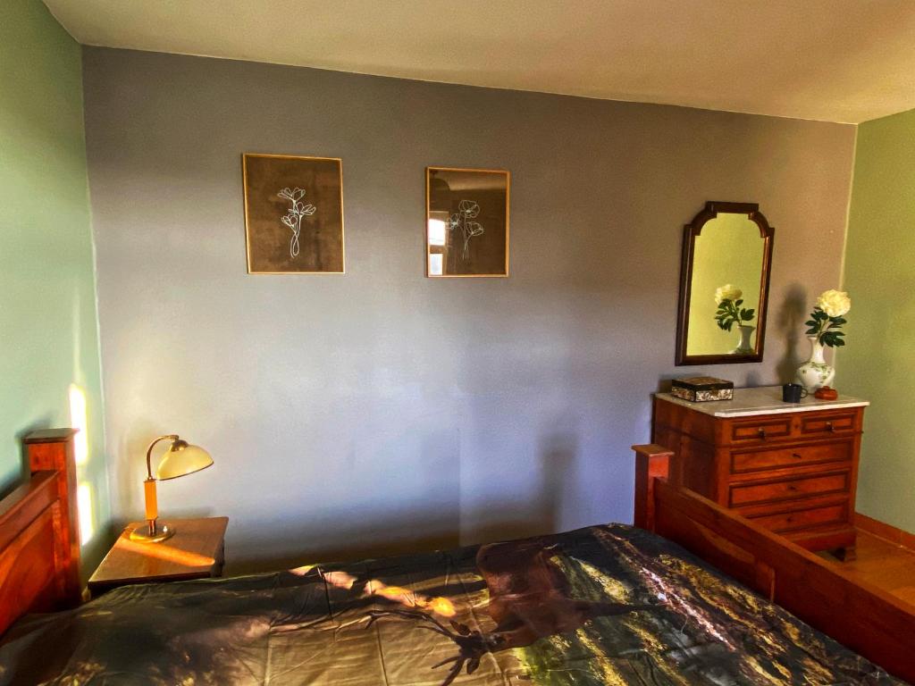 Postel nebo postele na pokoji v ubytování Maison Maissin