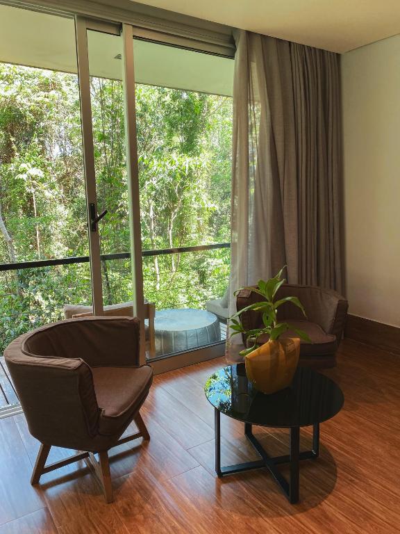 Posezení v ubytování Selvaje Lodge Iguazu