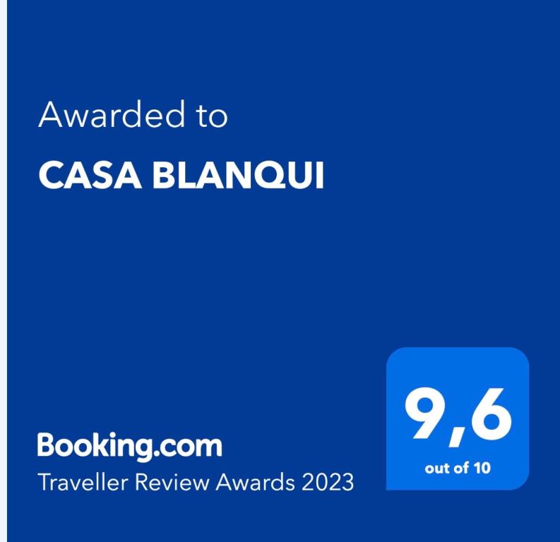 Certifikát, hodnocení, plakát nebo jiný dokument vystavený v ubytování CASA BLANQUI